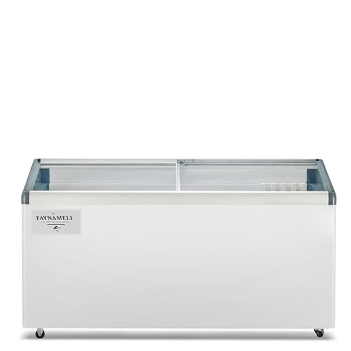 מקפיא שוכב עם 650 ליטר וזכוכית הזזה - דגם FAYNAMELI RF-650PG