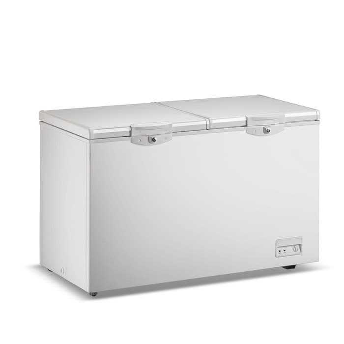 מקפיא שוכב FAYNAMELI RF-470PC עם זכוכיות הזזה ומעבר למקרר, 460 ליטר