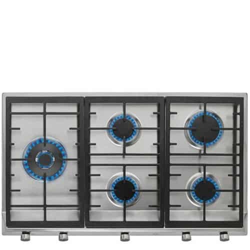 כיריים גז TEKA נירוסטה EX-90.1 עם חמישה אזורי בישול ומבערי SABAF® חסכוניים