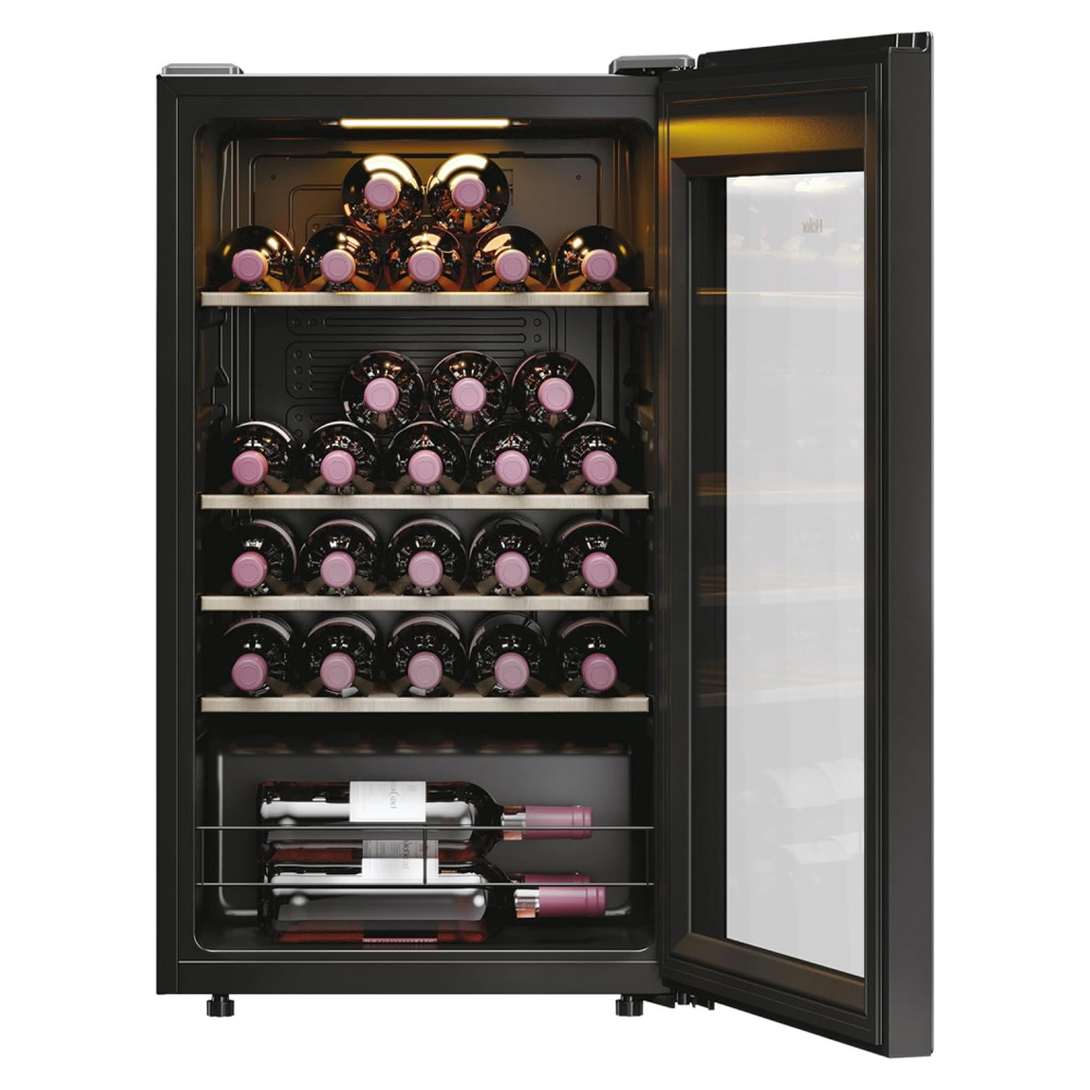 מקרר יין HAIER עם אחסון ל-34 בקבוקים וטכנולוגיה למניעת רעידות ורעש – תמונה 3