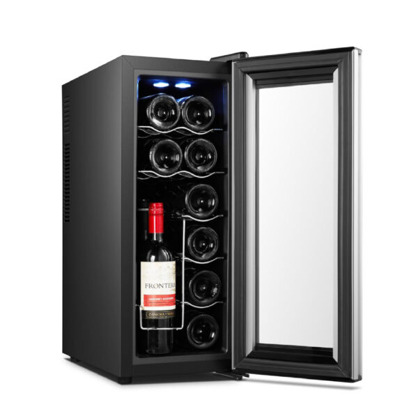 מקרר יין פרימיום ל-12 בקבוקים לחווית יין מושלמת