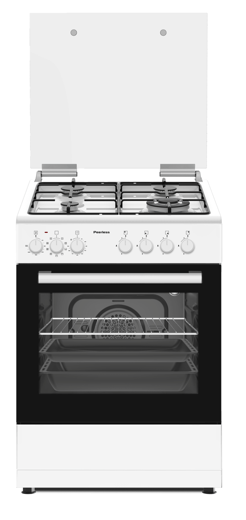 תנור משולב גז 60 פירלס PR 6006 WH לבן Peerless