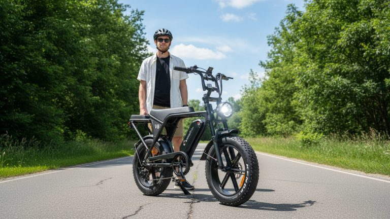 אופניים חשמליים 48V/15A סמארט שחור V8 smart bike – תמונה 3