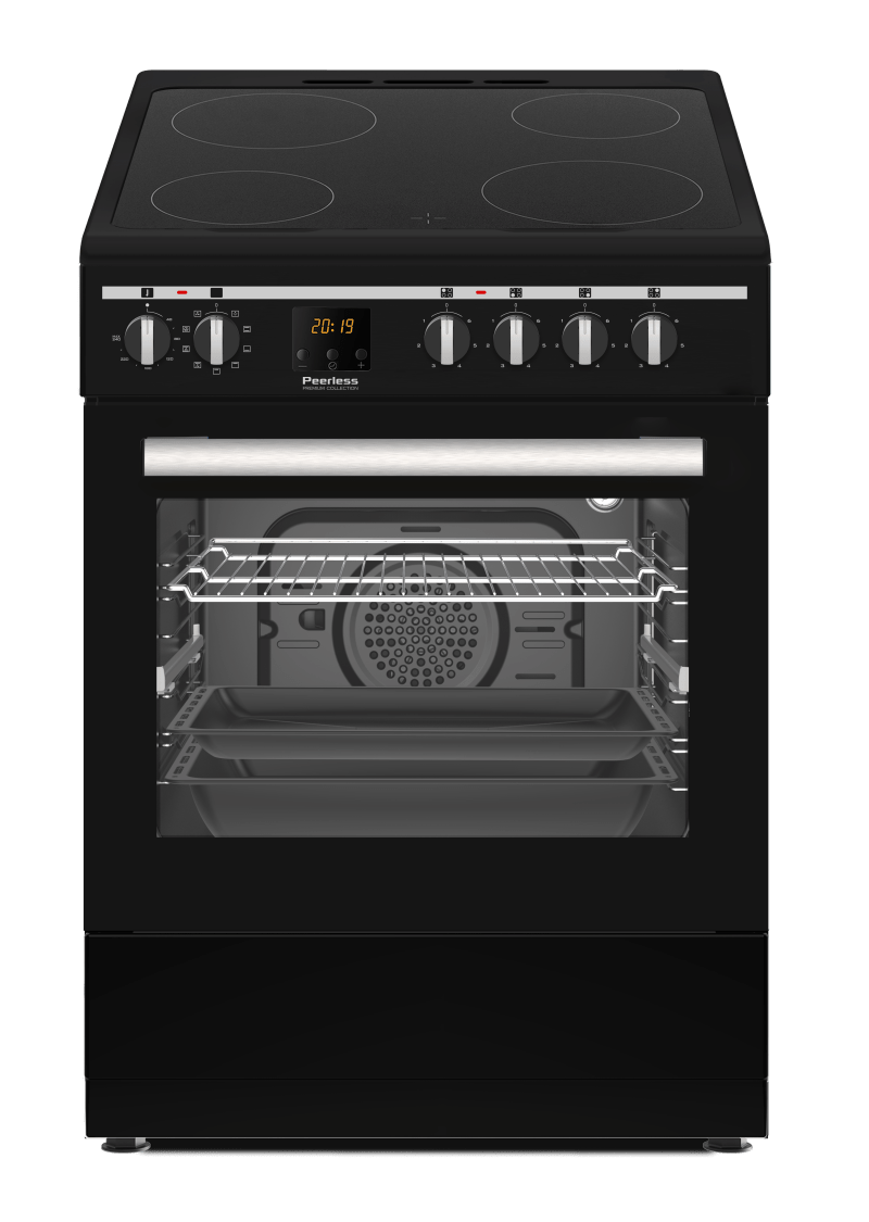 תנור משולב גז 90 פרימיום פירלס PR 9060 IX ST נירוסטה Peerless