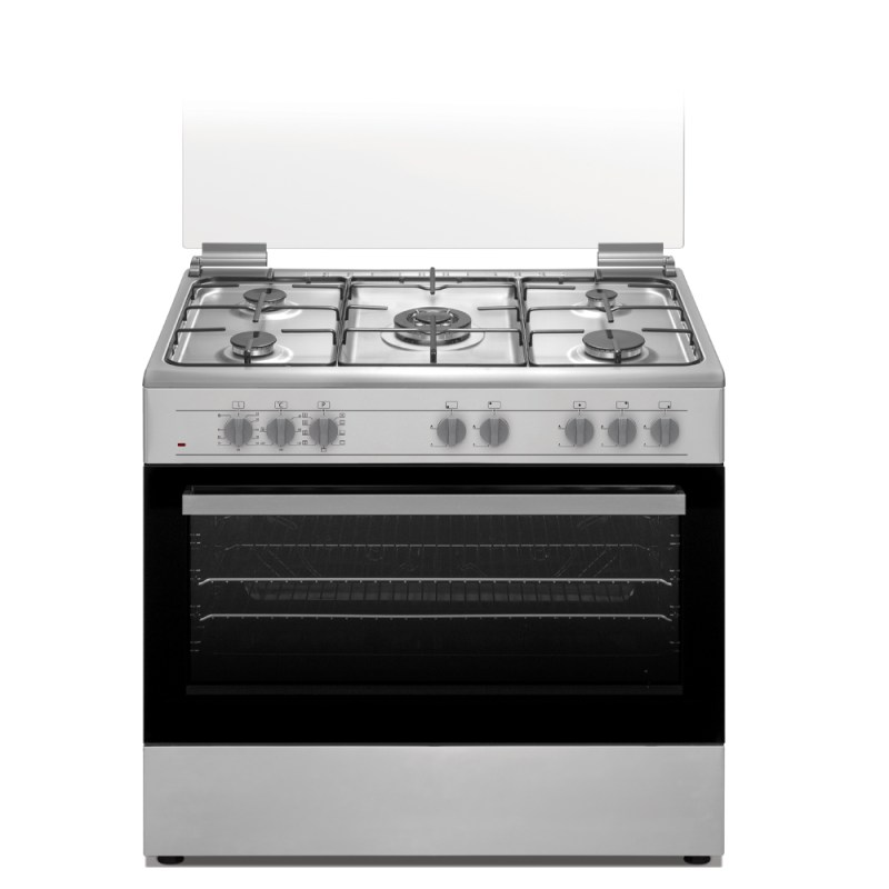 תנור משולב גז 90 פרימיום פירלס PR 9060 IX ST נירוסטה Peerless