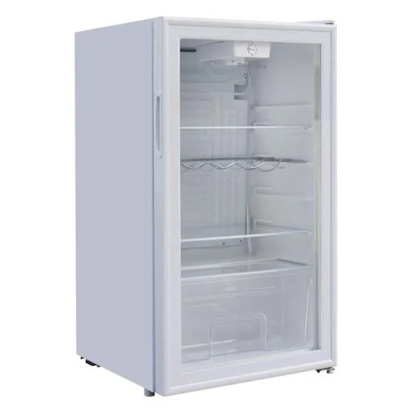 מקרר ויטרינה 93 ליטר דלת זכוכית לבנה Peerless דגם LC- 92