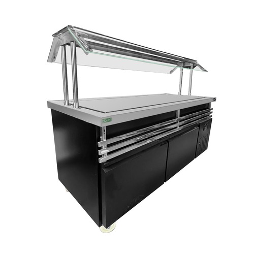 עגלת קירור משטח שטוח צבע שחור – תמונה 3