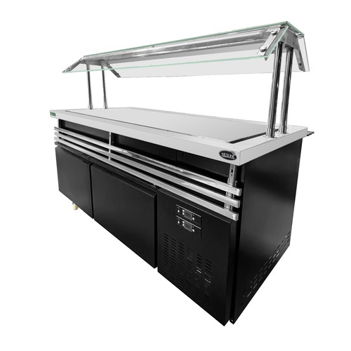 עגלת קירור משטח שטוח צבע שחור – תמונה 4