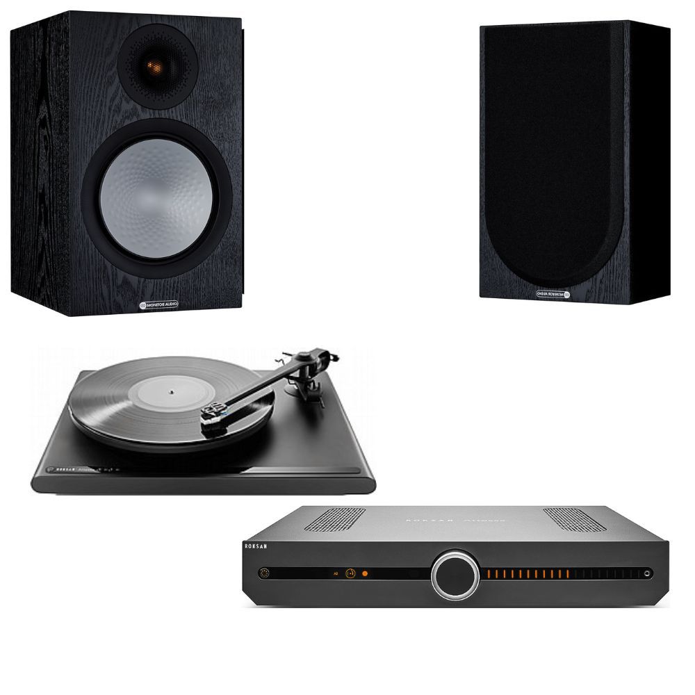 ערכת סטריאו אולטימטיבית: מגבר ופטיפון Roksan Attessa עם זוג רמקולי SILVER 100 - קונקטור