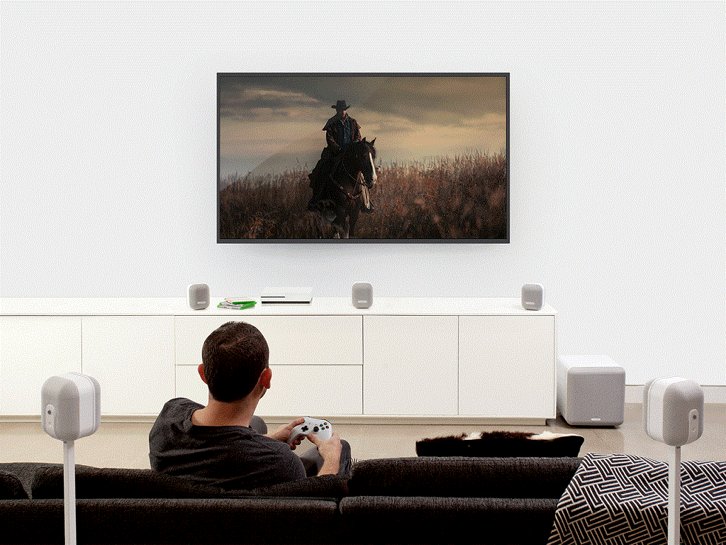 סט רמקולים ביתי 5.1 מאת Monitor Audio MASS - חווית קולנוע ביתית מושלמת - קונקטור – תמונה 3