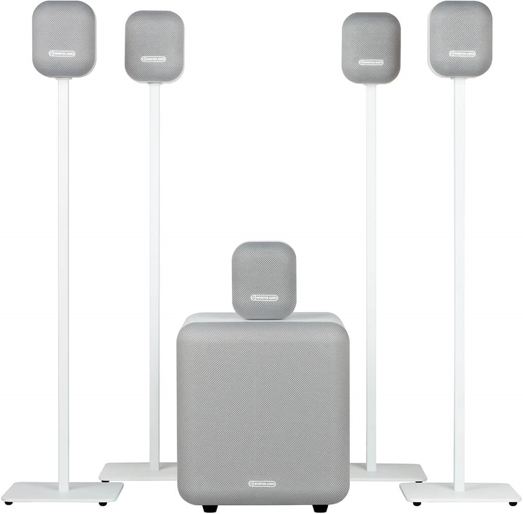 סט רמקולים ביתי 5.1 מאת Monitor Audio MASS - חווית קולנוע ביתית מושלמת - קונקטור – תמונה 5