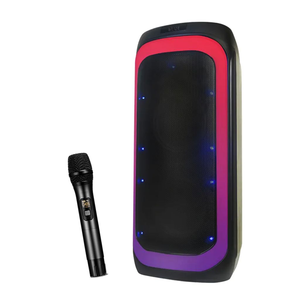 בידורית נטענת QL Milano TOWER-206 עם מיקרופון אלחוטי - קונקטור