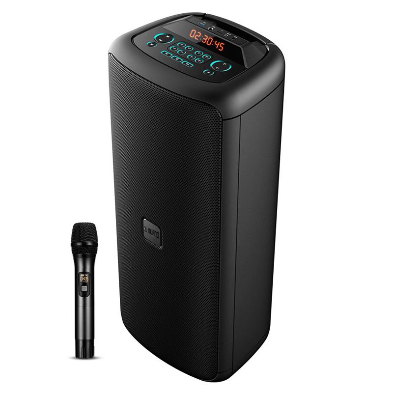 בידורית QL Milano TOWER-210 עם זוג אלמנטים 10 אינץ' ומיקרופון אלחוטי - קונקטור