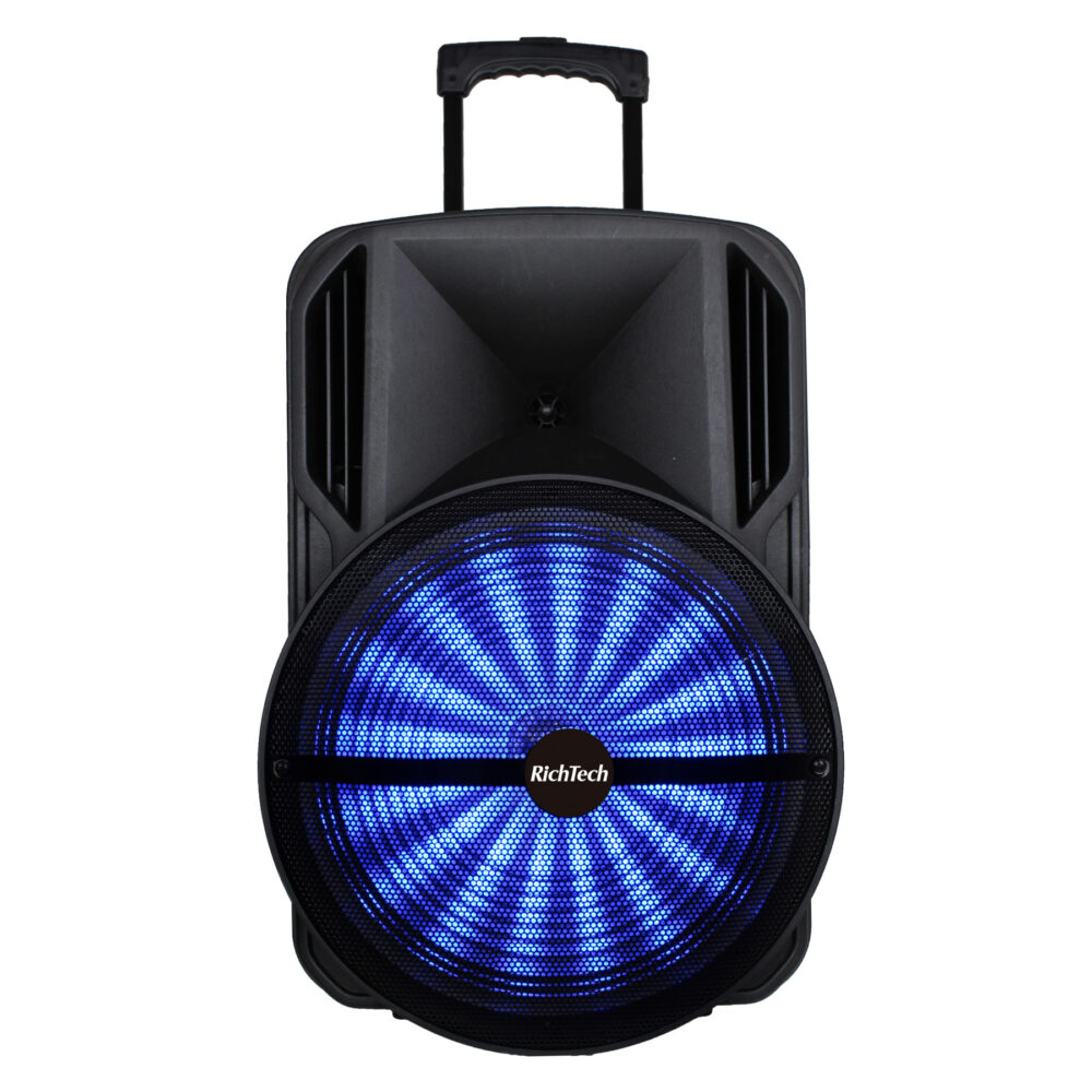 בידורית קריוקי 15 אינטש RICHTECH RT15 עם מיקרופונים אלחוטיים - קונקטור