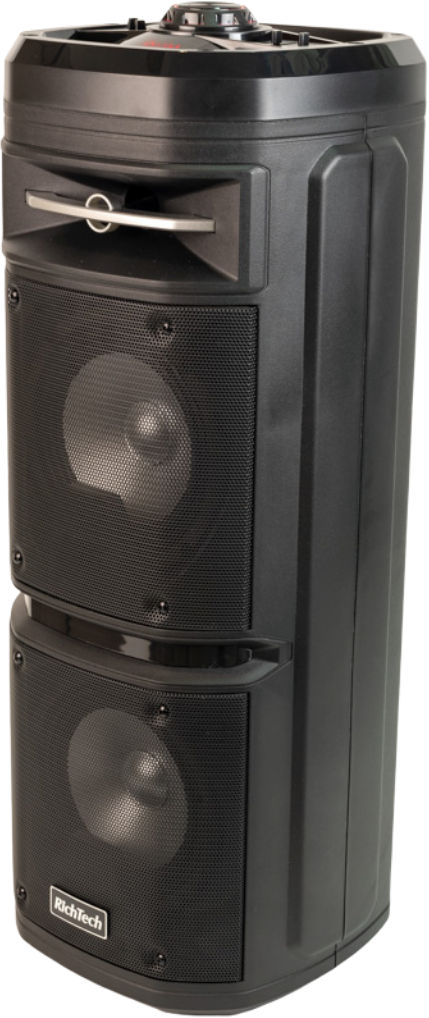 בידורית RichTech RT83 עם שני וופרים ומיקרופון אלחוטי - קונקטור