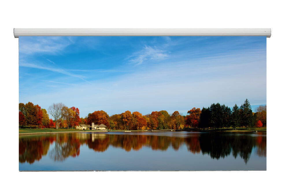 מסך הקרנה חשמלי Best Vision Istanbul עם מנוע שקט - קונקטור