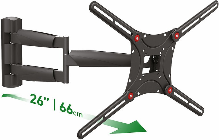 זרוע מפרקית למסכים עד 75 אינץ' Barkan BM443LP - קונקטור