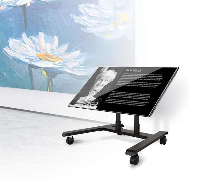 עגלת תצוגה למסך עם אפשרות הטיה B-TECH BT-8540 - קונקטור