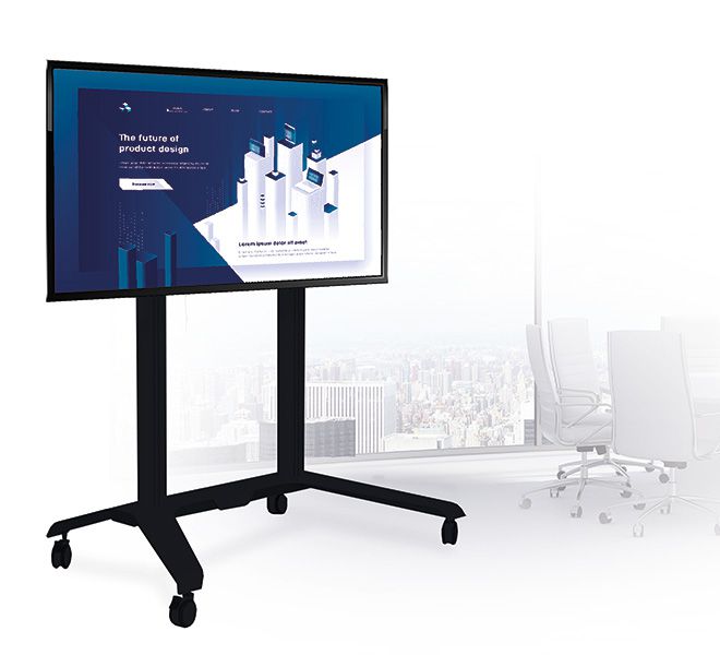 עגלת נשיאה למסך עד 120" B-TECH בעיצוב ייחודי - קונקטור