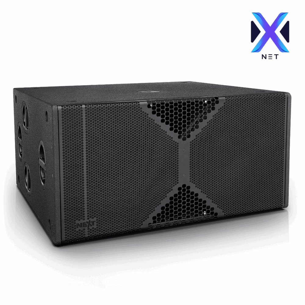 סאב-וופר אקטיבי NEXT ProAudio LAs518A כפול 18 אינץ' עם DSP - קונקטור