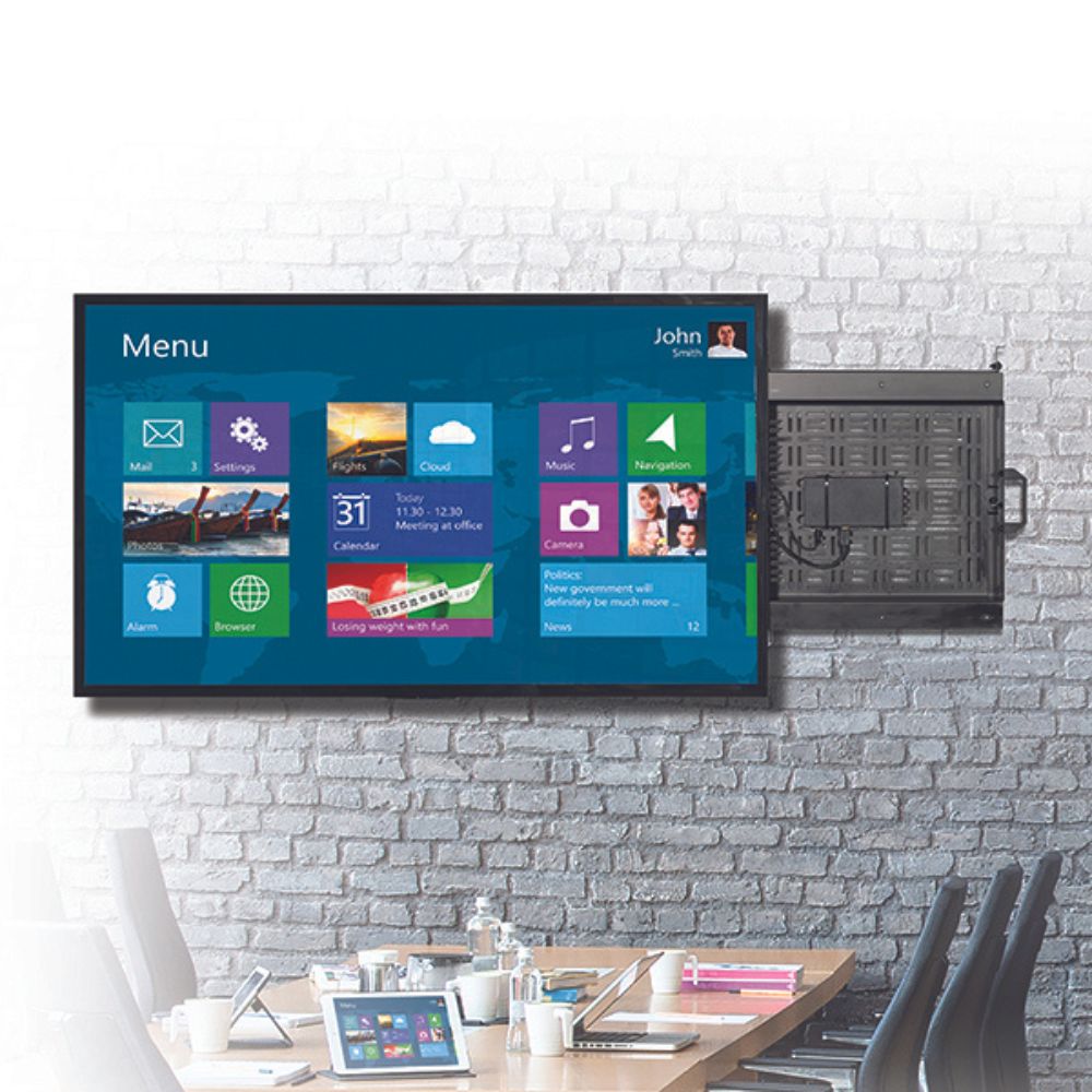 מתקן קיר עד "75 עם מגירה נשלפת B-TECH דגם BT7883 - קונקטור