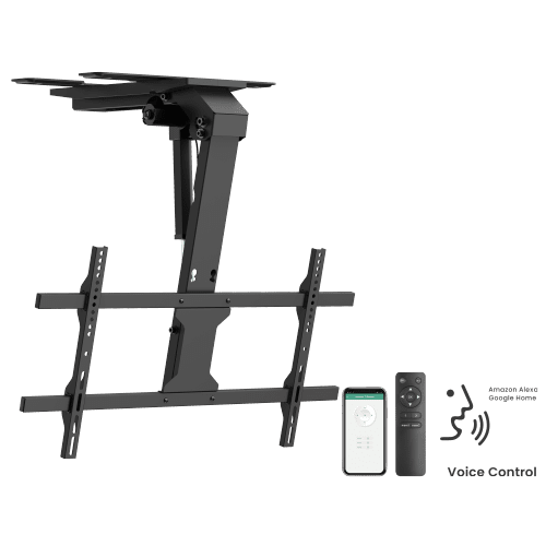 זרוע תקרה חשמלית למסכים עד "86 עם שליטה קולית - קונקטור