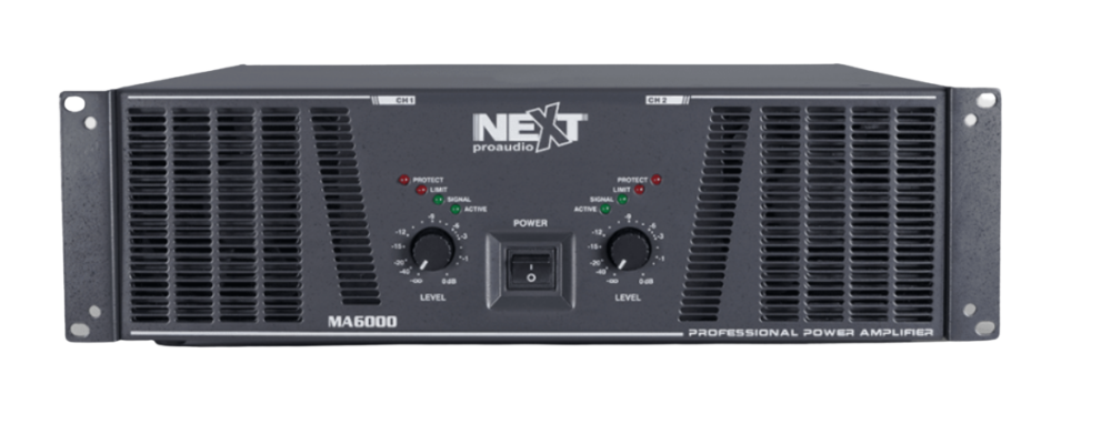 מגבר כח 2 ערוצים 2Ω 2X3000W דגם NEXT MA6000 - קונקטור
