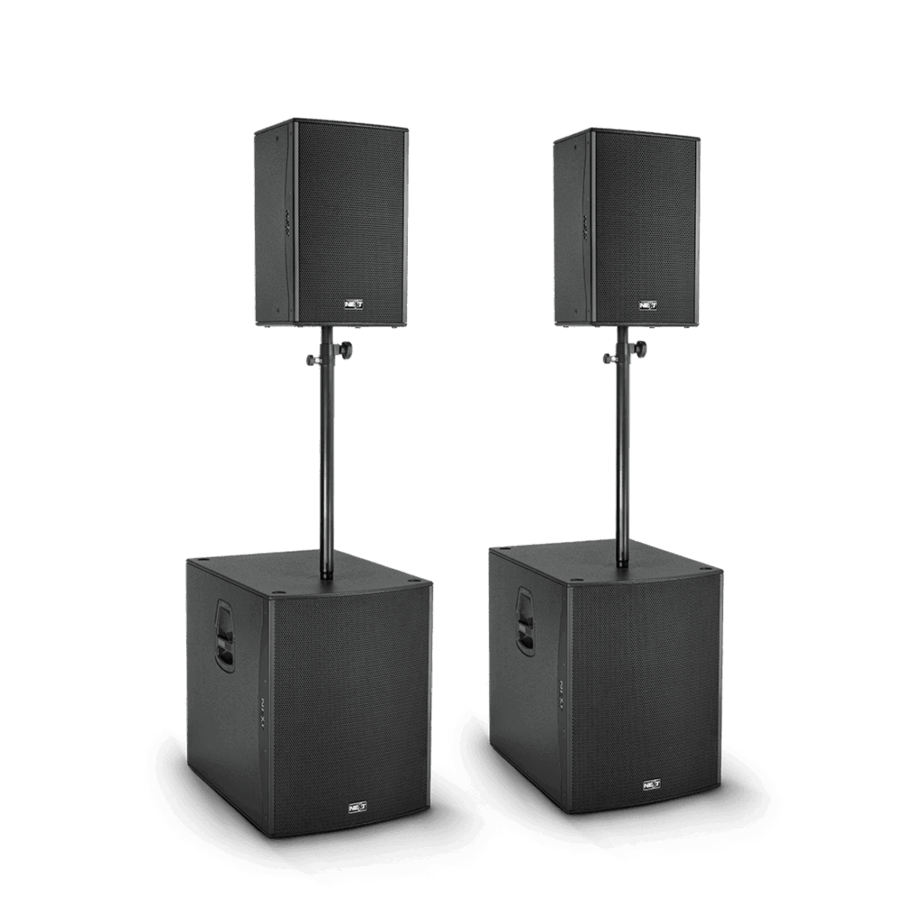 מערכת קולונטות אקטיבית NEXT PFA 12.18 עם רמקולים 2x12 ו-2x18 - קונקטור