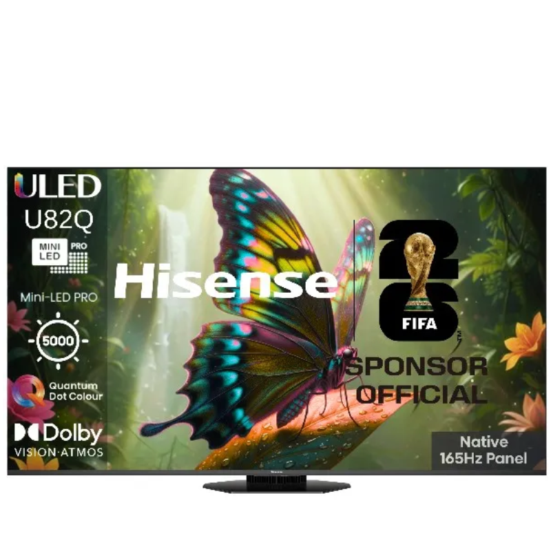 טלוויזיה ‏65 אינץ' HISENSE 65U82Q עם בהירות מרשימה של 5000 Nits ומערכת VIDAA U9
