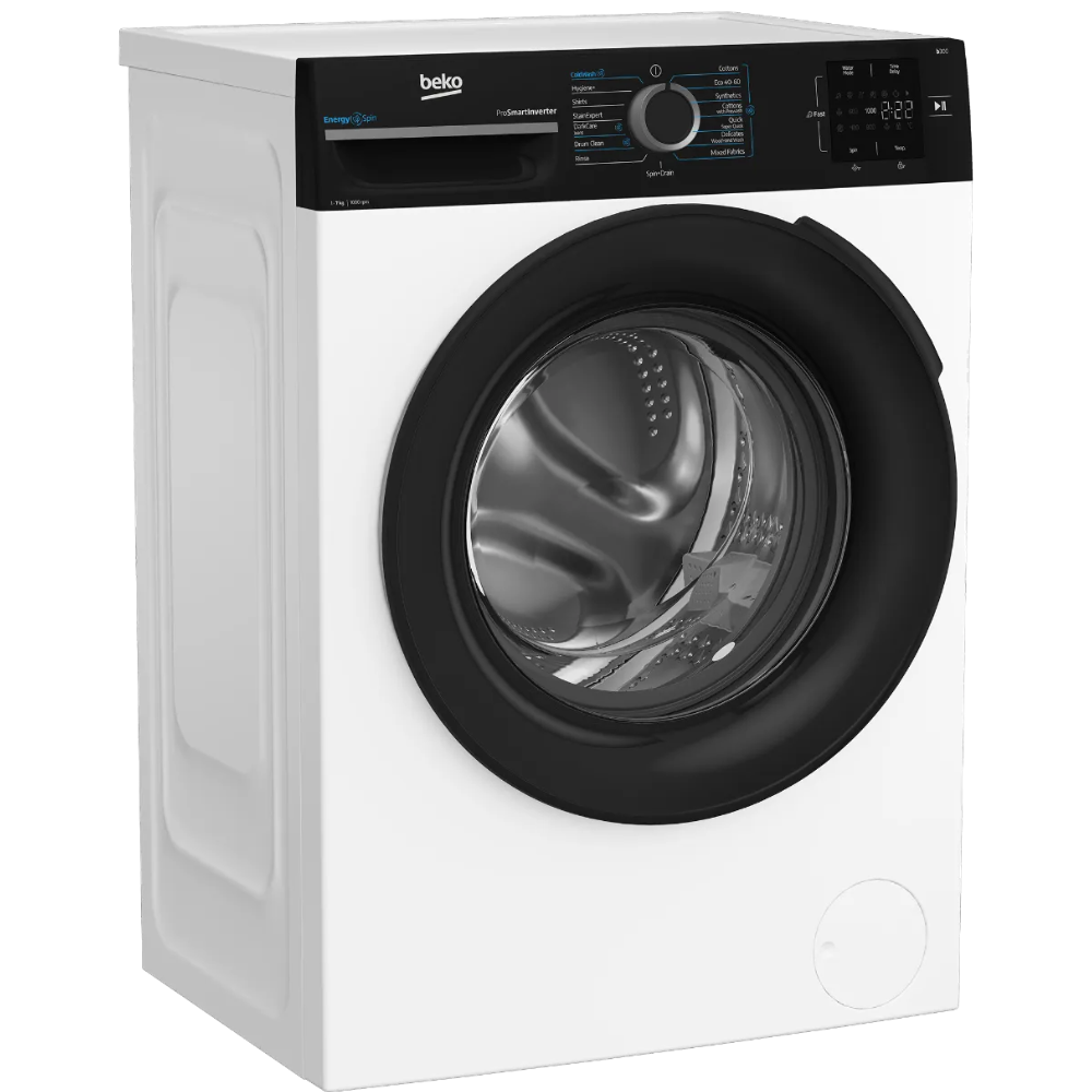 מכונת כביסה Beko BK7129UM עם 15 תוכניות כביסה וקיבולת 7 ק"ג – תמונה 3