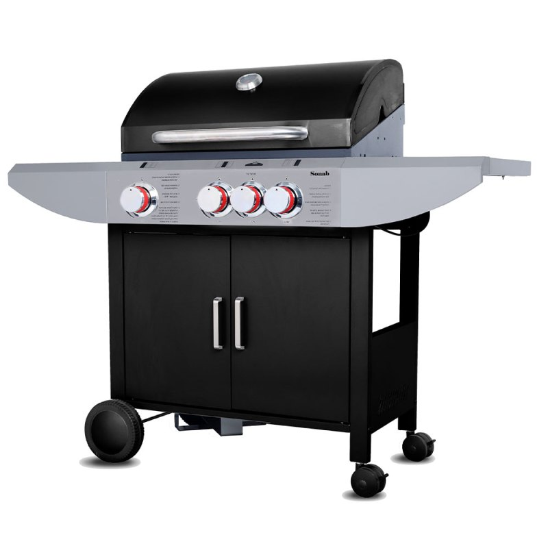 גריל גז 3 מבערים + כירת צד SONAB KYQ-K23ST