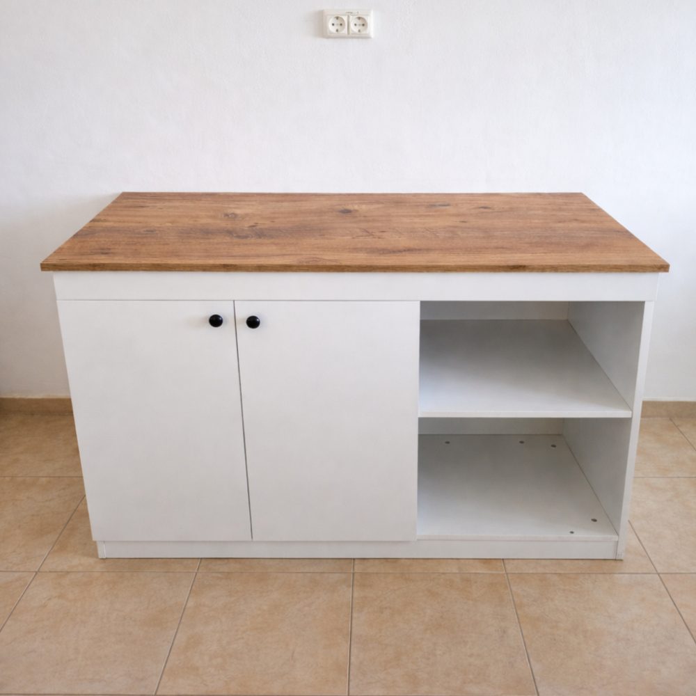 אי למטבח דגם איסלנד 6250 לבן / אלון - הספקה לפסח