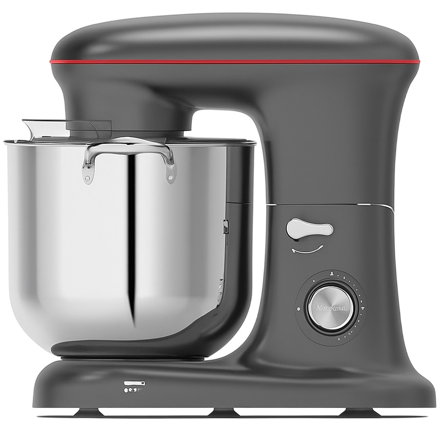 מיקסר מקצועי 10 ליטר Normande נורמנדה MK-8810 אפור פס אדום