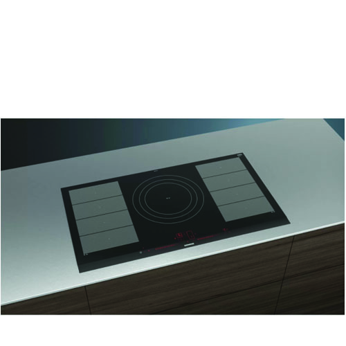 כיריים אינדוקציה SIEMENS EX975LVV1E - עם אזור בישול מרכזי 3 טבעות, 90 ס"מ – תמונה 3