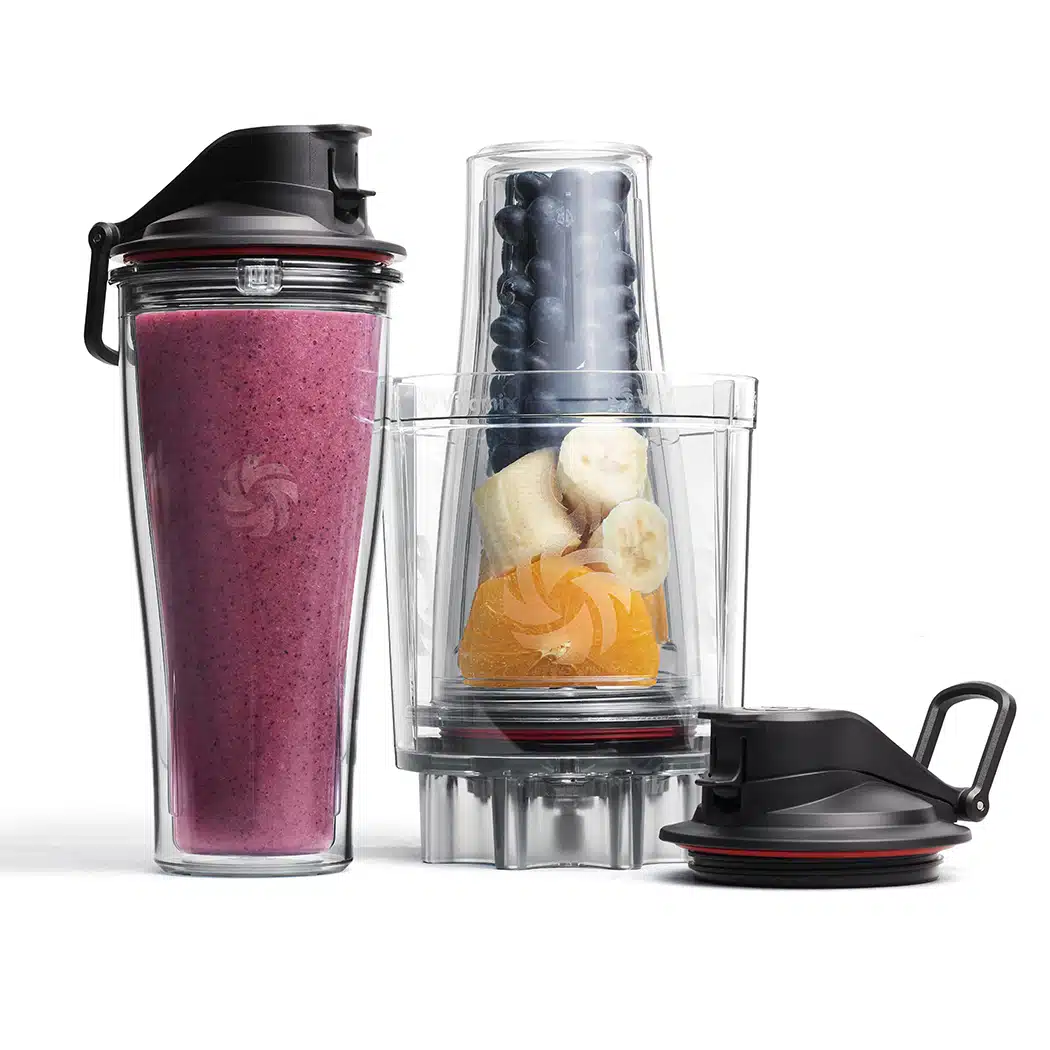 סט 2 כוסות אישיות 0.6 ליטר עם מתאם לבלנדר Vitamix מסדרות Explorian / TNC / PRO