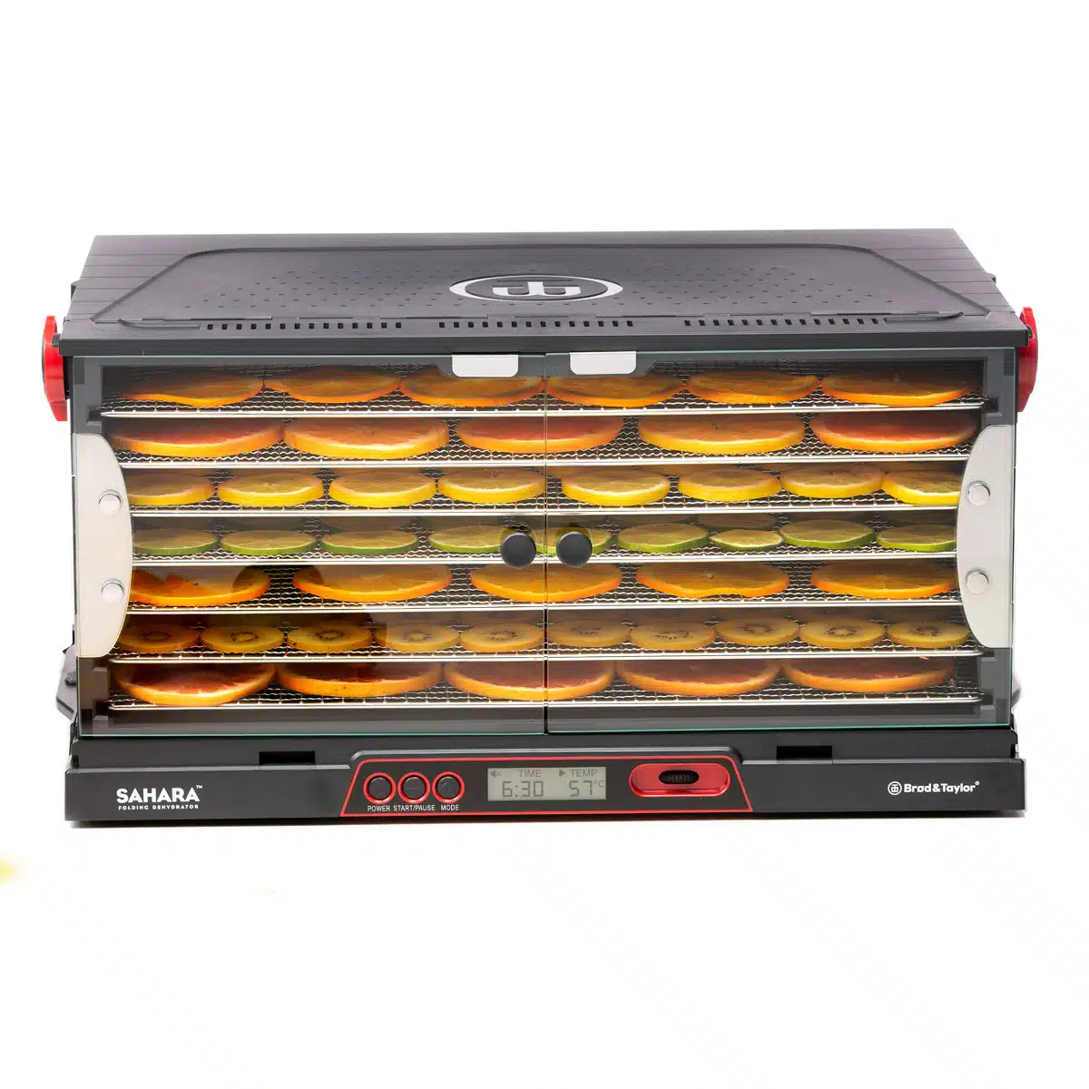 מייבש מזון מקצועי מתקפל סהרה עם 7 מגשים של Brod & Taylor