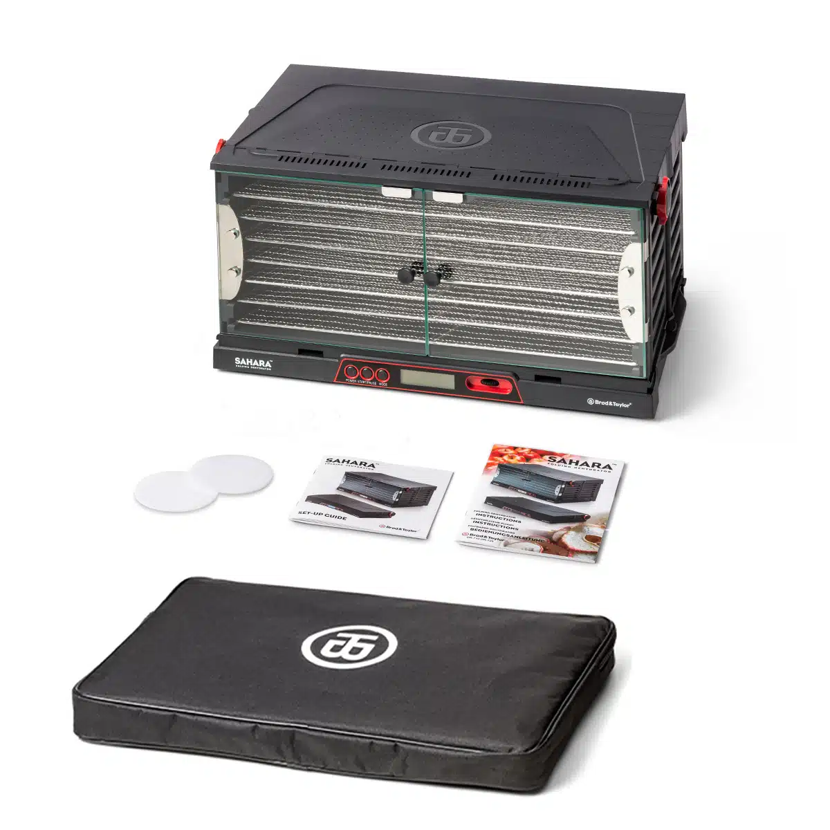 מייבש מזון מקצועי מתקפל סהרה עם 7 מגשים של Brod & Taylor – תמונה 4