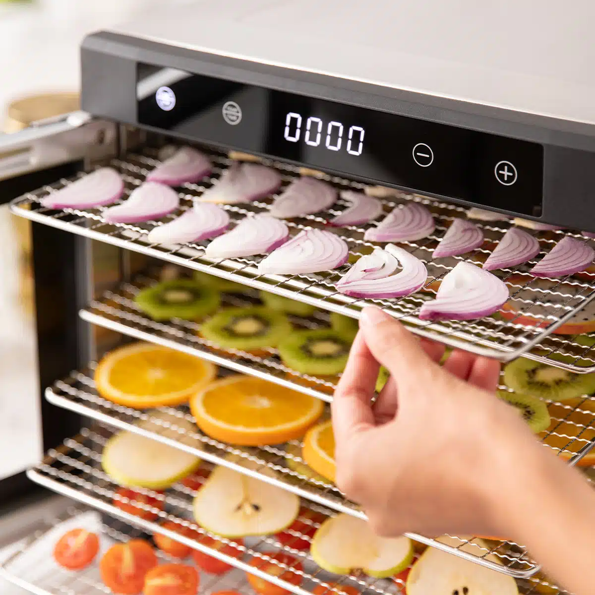 מייבש מזון Fine Kitchen דגם D-2000 עם 6 מגשים – תמונה 4