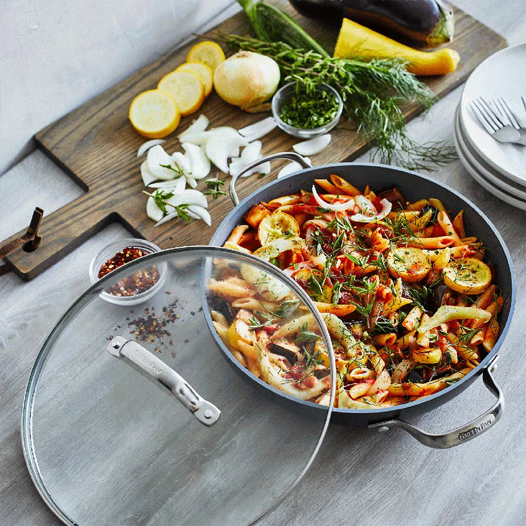 מכסה זכוכית אוניברסלי לסירים ומחבתות - Green Pan – תמונה 3