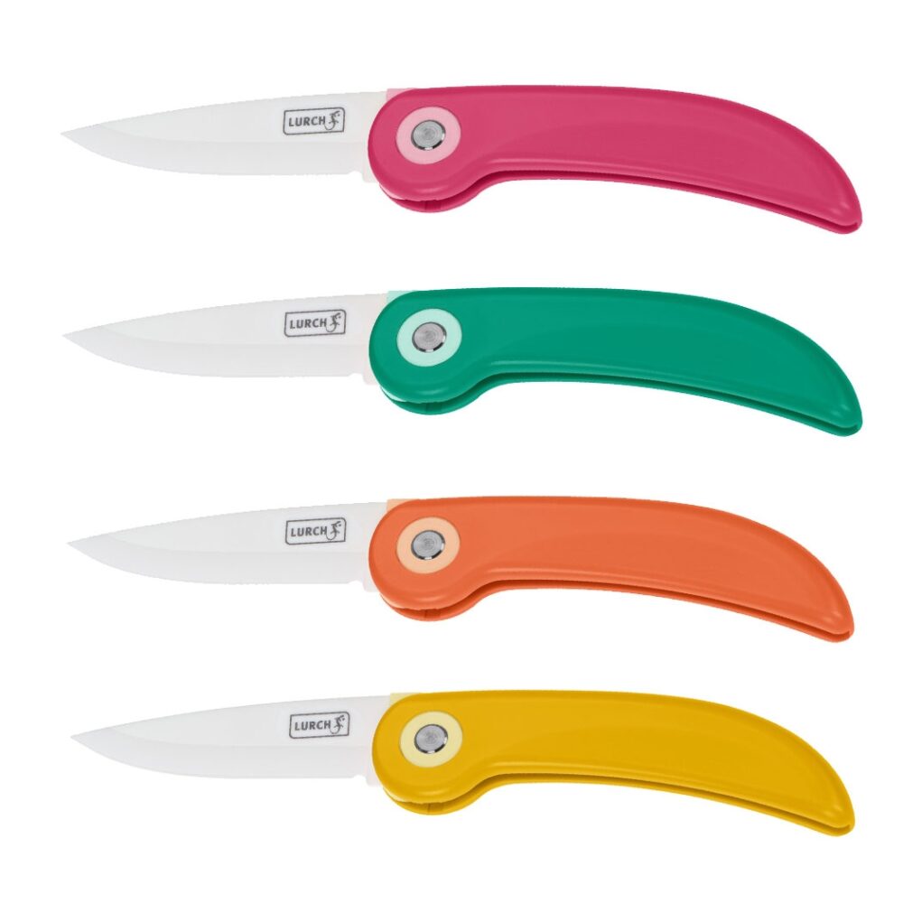 סכין פיקניק מתקפלת קרמית מבית LURCH