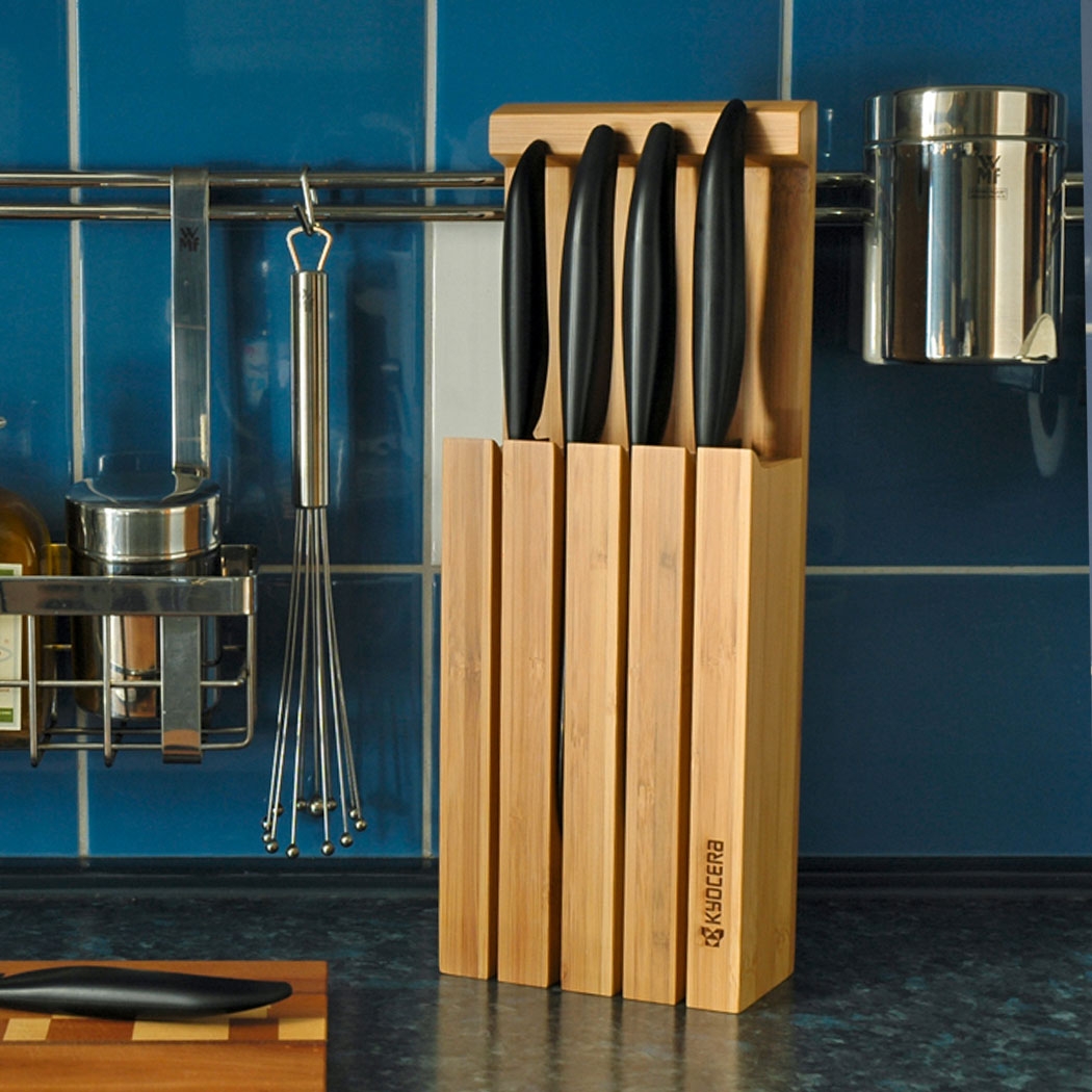 בלוק במבוק ל-4 סכינים קרמיות מבית Kyocera – תמונה 7