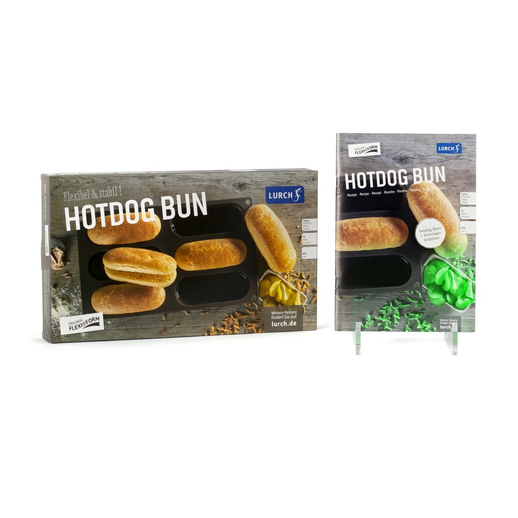 תבנית סיליקון פלטינום לאפיית לחמניות אצבע – נון סטיק מבית LURCH – תמונה 3