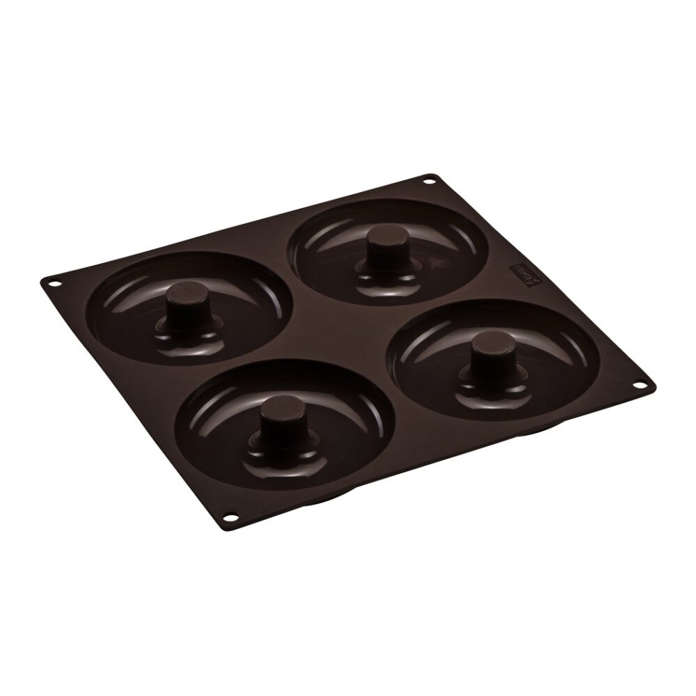 תבנית סיליקון לפלטינום להכנת בייגל ודונאט אמריקאי מבית LURCH