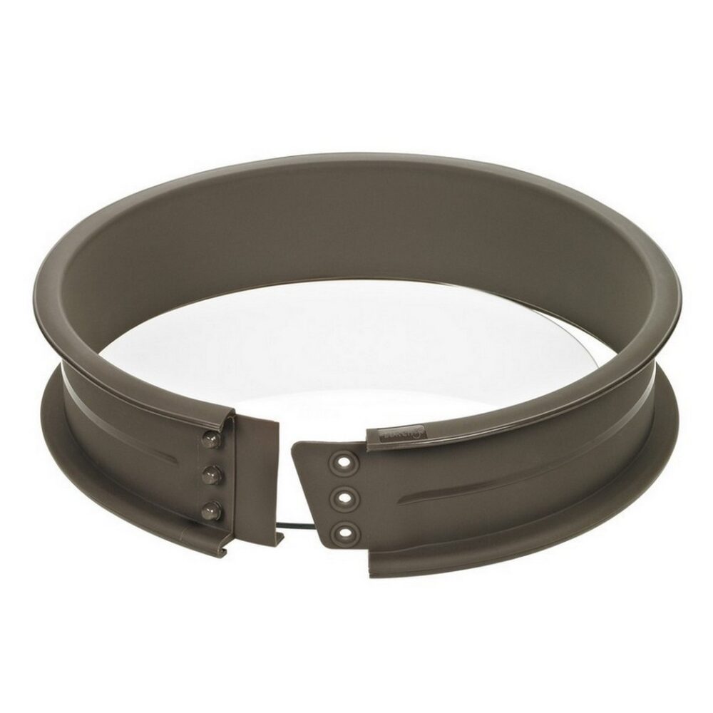 LURCH - תבנית עגולה קפיצית מסיליקון עם תחתית זכוכית בקוטר 26 ס"מ