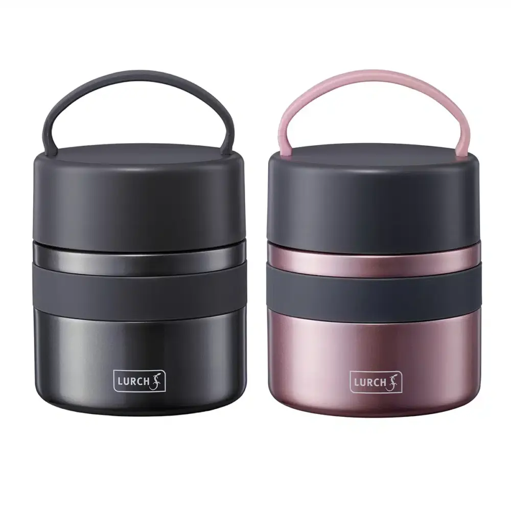 קופסת אוכל תרמית מנירוסטה בנפח 500 מ"ל מבית LURCH