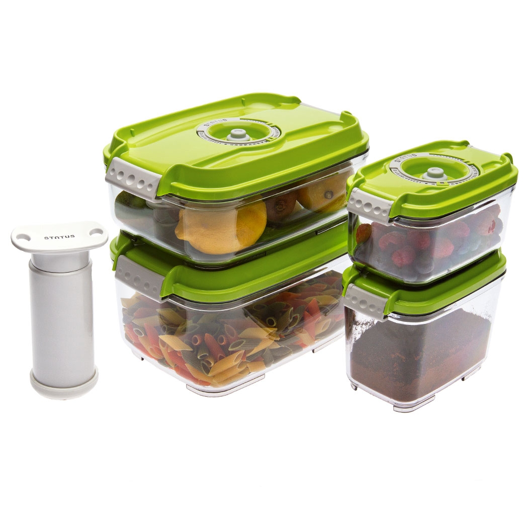 סט 4 קופסאות בוואקום לאחסון מזון – Status – תמונה 2
