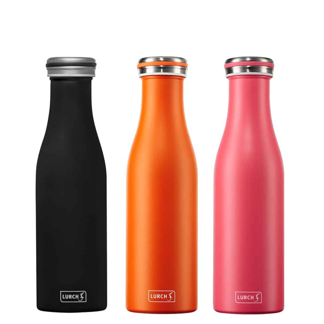 בקבוק תרמי מנירוסטה 500 מ"ל בעיצוב ייחודי, ללא BPA – Lurch