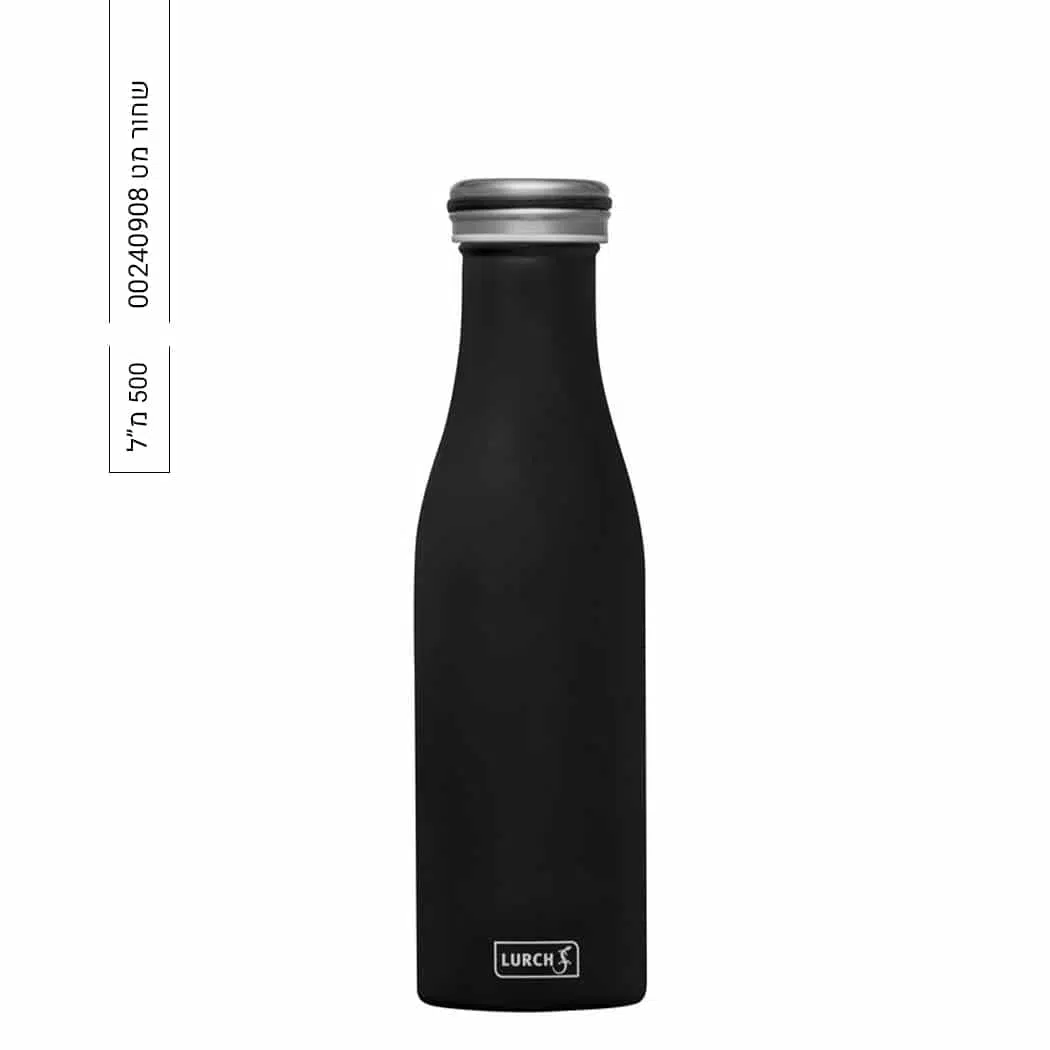 בקבוק תרמי מנירוסטה 500 מ"ל בעיצוב ייחודי, ללא BPA – Lurch – תמונה 6