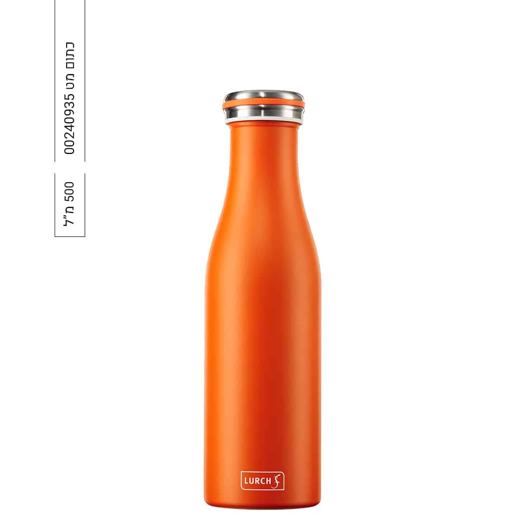 בקבוק תרמי מנירוסטה 500 מ"ל בעיצוב ייחודי, ללא BPA – Lurch – תמונה 7