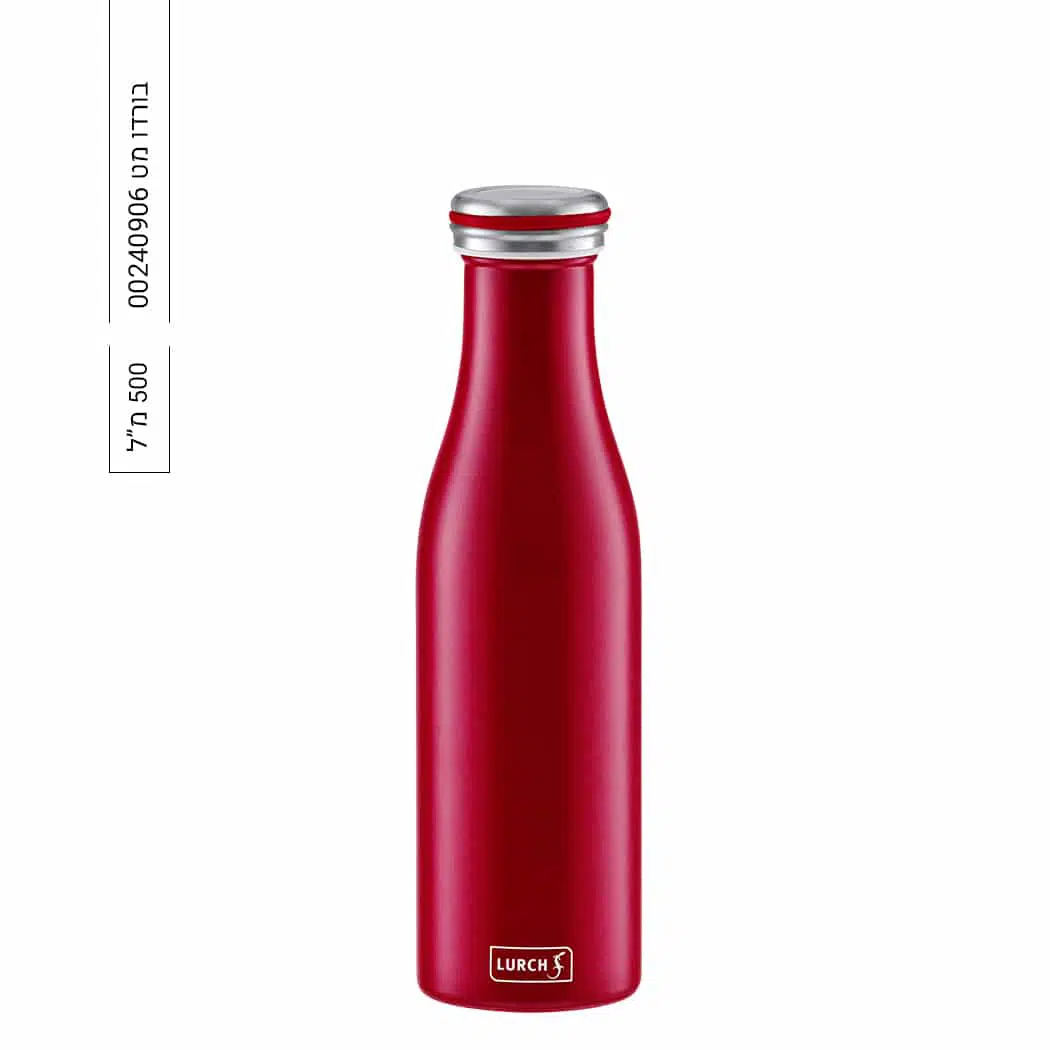 בקבוק תרמי מנירוסטה 500 מ"ל בעיצוב ייחודי, ללא BPA – Lurch – תמונה 8